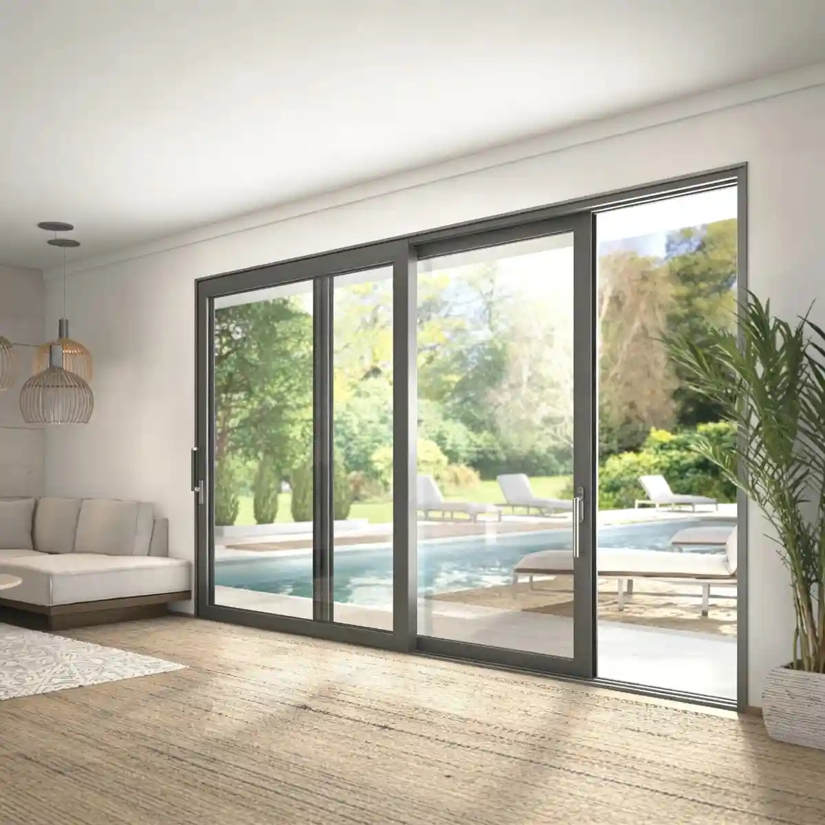 Sliding Door with Bug Mesh